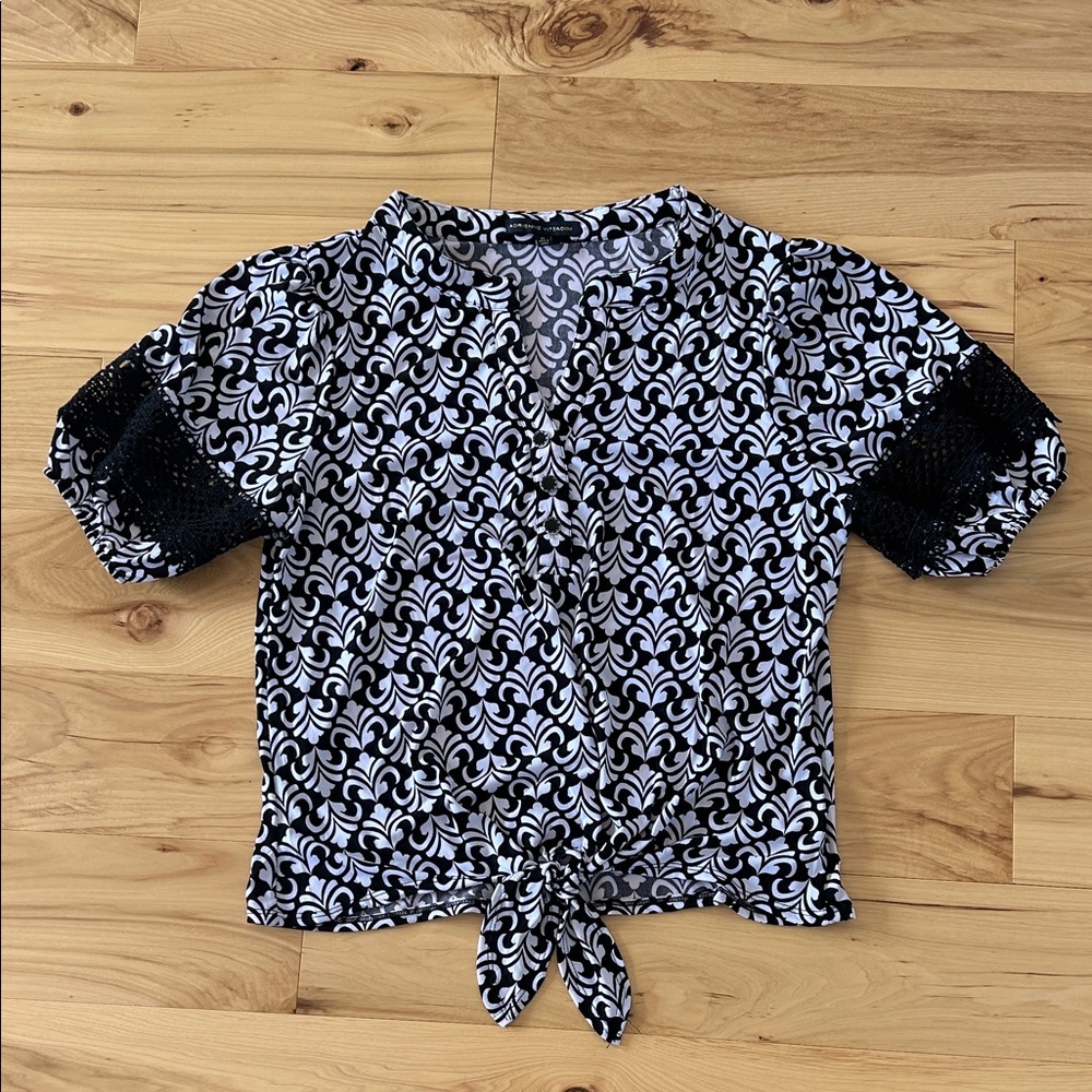 Adrienne Vittadini business casual patterned shirt size XL